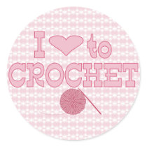 I heart to Crochet stickers by StitcherladyxxTees I heart to Crochet stickers
