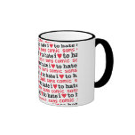 i heart to hate comic sans coffee mugs