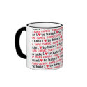 i heart to hate comic sans mugs