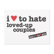 i heart to hate loved-up couples postcard by ihearttohate i heart to hate loved-up couples postcard