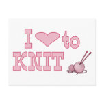 I heart to knit post card