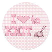 I heart to knit stickers