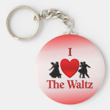 I Heart To Waltz Key Chain