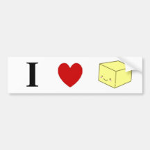 I heart Tofu Bumper Sticker
