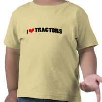 I heart tractors! tee shirt