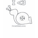 I Heart Turbo Snail - Womens Performance Tank t-shirts by boostgear I Heart Turbo Snail - Womens Performance Tank t-shirts