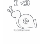 I Heart Turbo Snail - Womens Performance Tank