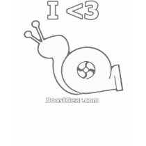 I Heart Turbo Snail - Womens Ringer T-Shirt by boostgear I Heart Turbo Snail - Womens Ringer T-Shirt