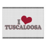 I (heart) Tuscaloosa (Alabama) Support the Cause postcards