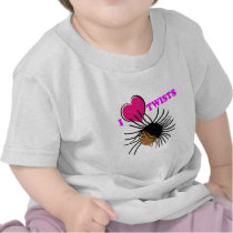 I Heart Twists t-shirts