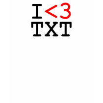 I Heart TXT t-shirts by shirtsmirk I Heart TXT t-shirts