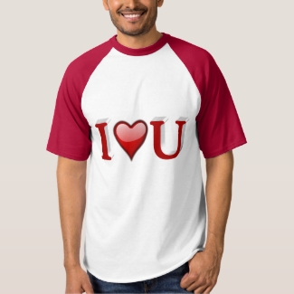I heart U 3D Valentine's Day Shirt