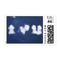 I (heart) U Clouds stamps