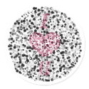 I heart U "Eye Test" Sticker