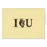 I Heart U Greeting Card