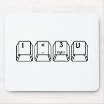 I-Heart-U Mousepad by TulsaTees I-Heart-U Mousepad