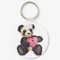 I Heart U Panda keychains