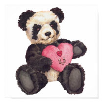I Heart U Panda posters