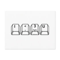 I-Heart-U Postcard
