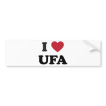 I Heart Ufa Russia Bumper Stickers