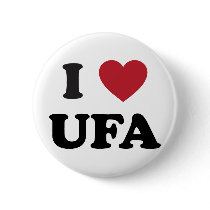 I Heart Ufa Russia Pinback Buttons
