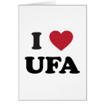 I Heart Ufa Russia Greeting Cards