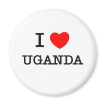 I HEART UGANDA magnets by ilovemyshirt I HEART UGANDA magnets