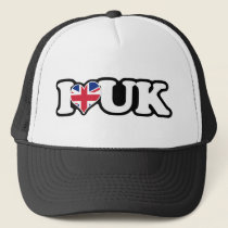 I Heart UK Trucker Hat hats