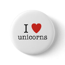I Heart Unicorns buttons by fadzwear I Heart Unicorns buttons