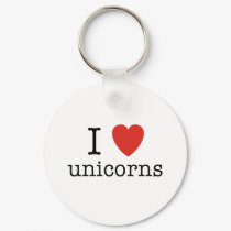 I Heart Unicorns keychains