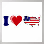 I Heart USA Poster