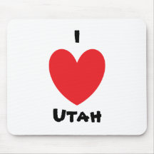 I Heart Utah Mousepad