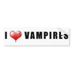 I Heart Vampires Bumper Stickers