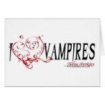 I Heart vampires Greeting Card cards