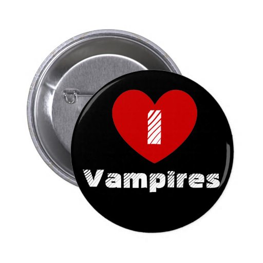 I heart Vampires Pinback Button