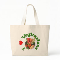 I Heart Vegetarians Canvas Bag