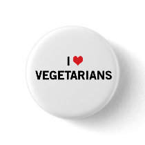 I heart Vegetarians buttons by Paper_Airplane I heart Vegetarians buttons