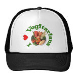 I Heart Vegetarians Trucker Hat