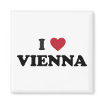 I Heart Vienna Austria magnets