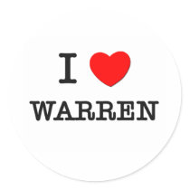 I Heart WARREN stickers