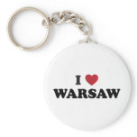 I Heart Warsaw Poland keychains