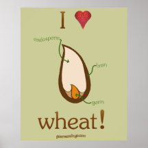 I Heart Wheat! Posters