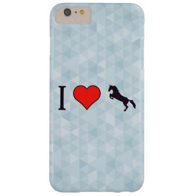 I Heart When Horse Is Standing On Back Paws Barely There iPhone 6 Plus Case