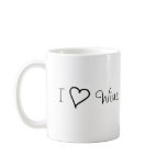 "I Heart Wine" Coffee Mug mugs