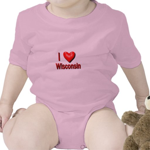 I Heart Wisconsin Bodysuit