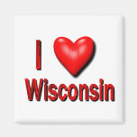 I Heart Wisconsin Magnet