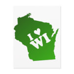 I Heart Wisconsin Post Cards