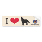 standard_bumpersticker - Show your support for wolves & Defenders with this great bumper sticker!