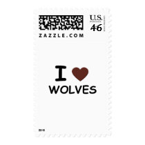 I HEART WOLVES postage by EndangeredWild I HEART WOLVES postage