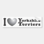 I Heart Yorkshire Terriers - Bumper Sticker